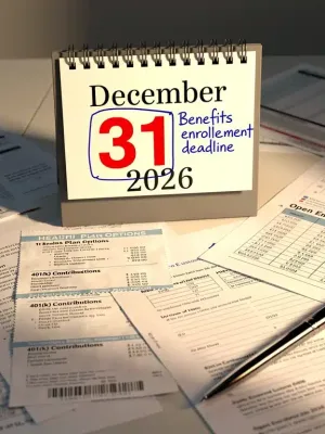 December 31st deadline for 2026 benefits programs enrollment with financial documents
