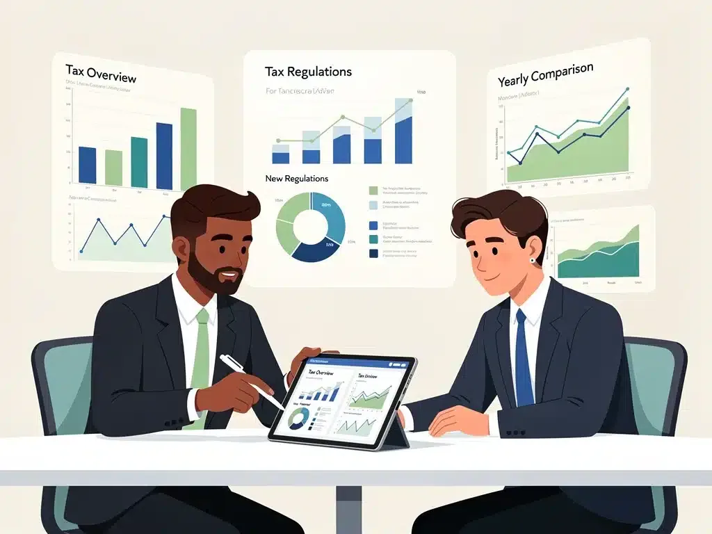 Financial advisor explaining new Capital Gains Tax 2026 regulations to an investor