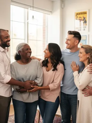 Diverse couples smiling, representing relationship satisfaction in the US 2026