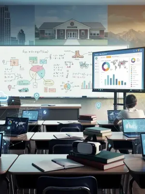 Blended learning models integration in US schools, data insights