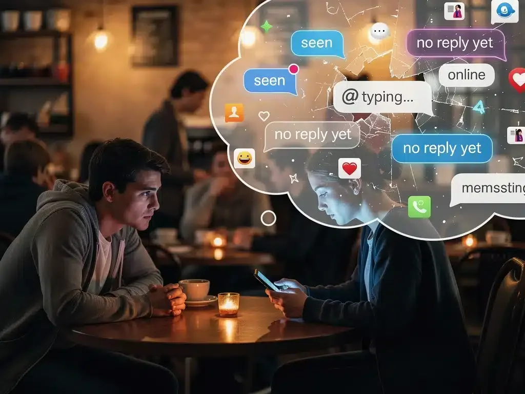 Fragmented digital communication hindering couple's conversation