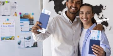 pareja feliz después de la Regularización migratoria