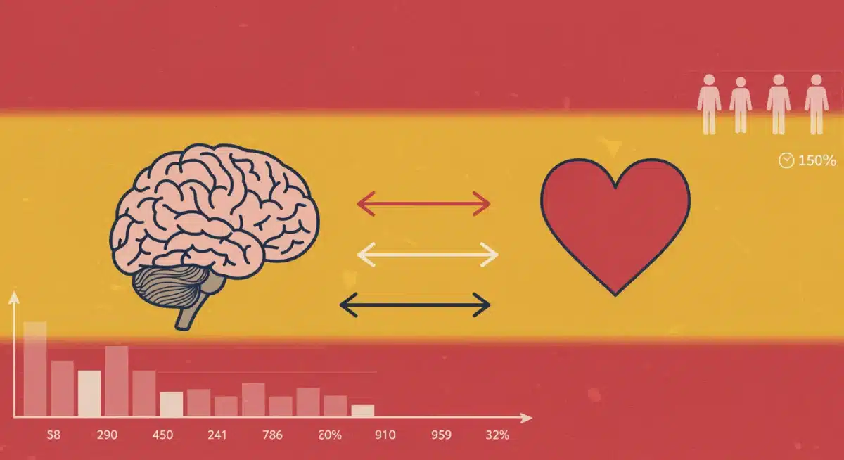 Infografía sobre la conexión entre salud mental y relaciones en España.