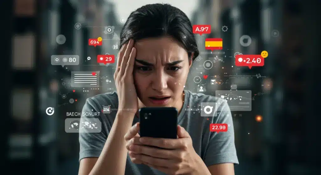 Estrés Digital en España: Expertos Alertan Aumento del 20%